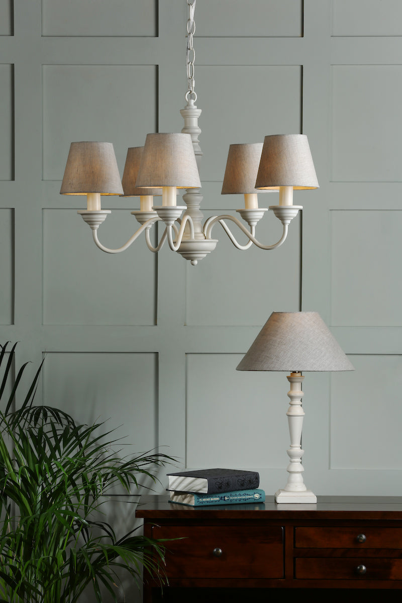 RusticGlow | Charming Distressed Wood 5-Light Farmhouse Chandelier 3