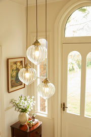 Freyza - Whitham 3 Light Cluster Pendant Antique Brass