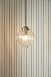 Freyza - Laura Ashley Whitham Pendant Antique Brass