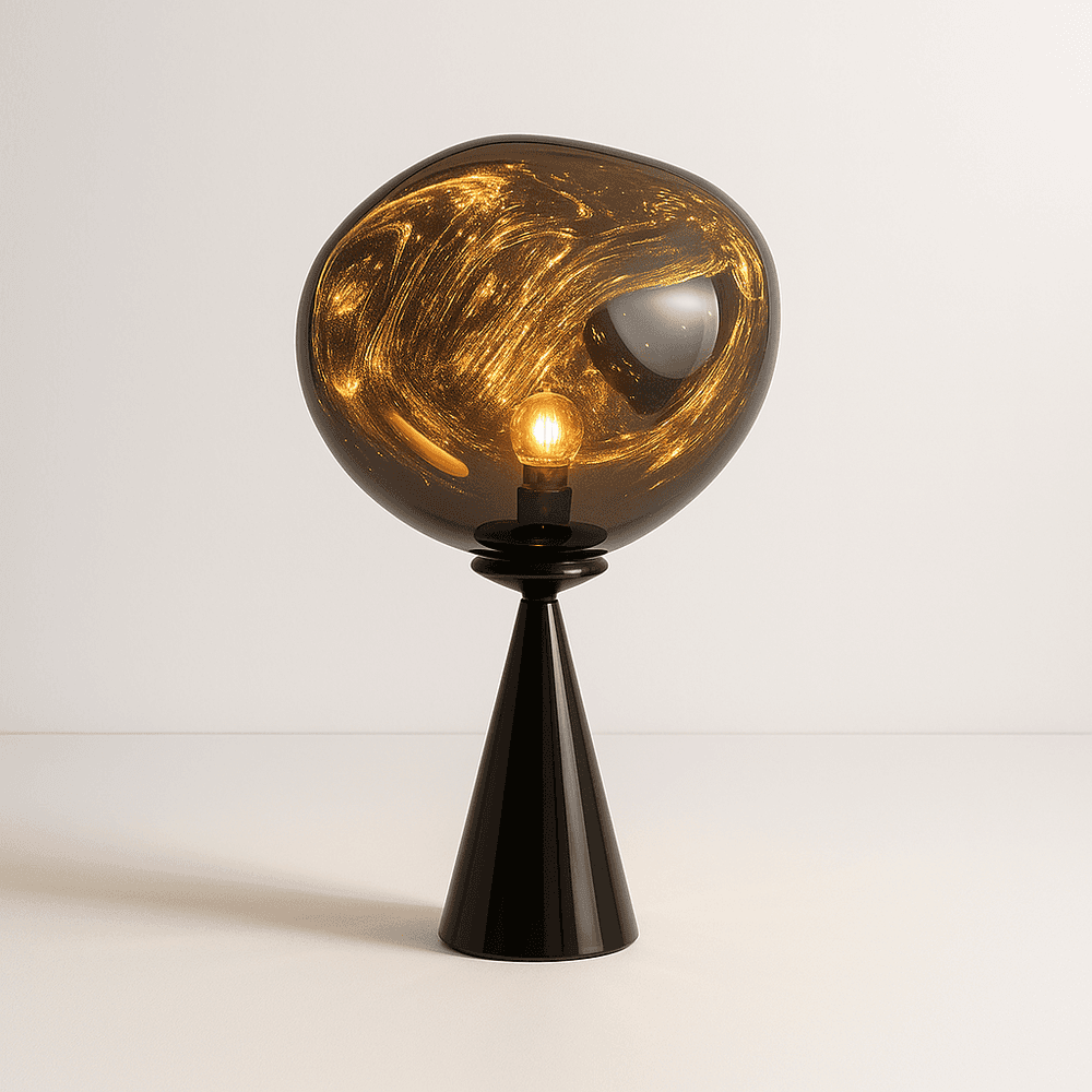 LavaGlow | Elegant Distorted Glass Modern Table Lamp for Living Room 0