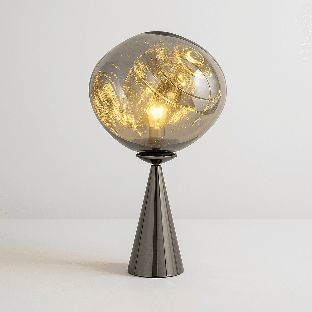 LavaGlow | Elegant Distorted Glass Modern Table Lamp for Living Room 2