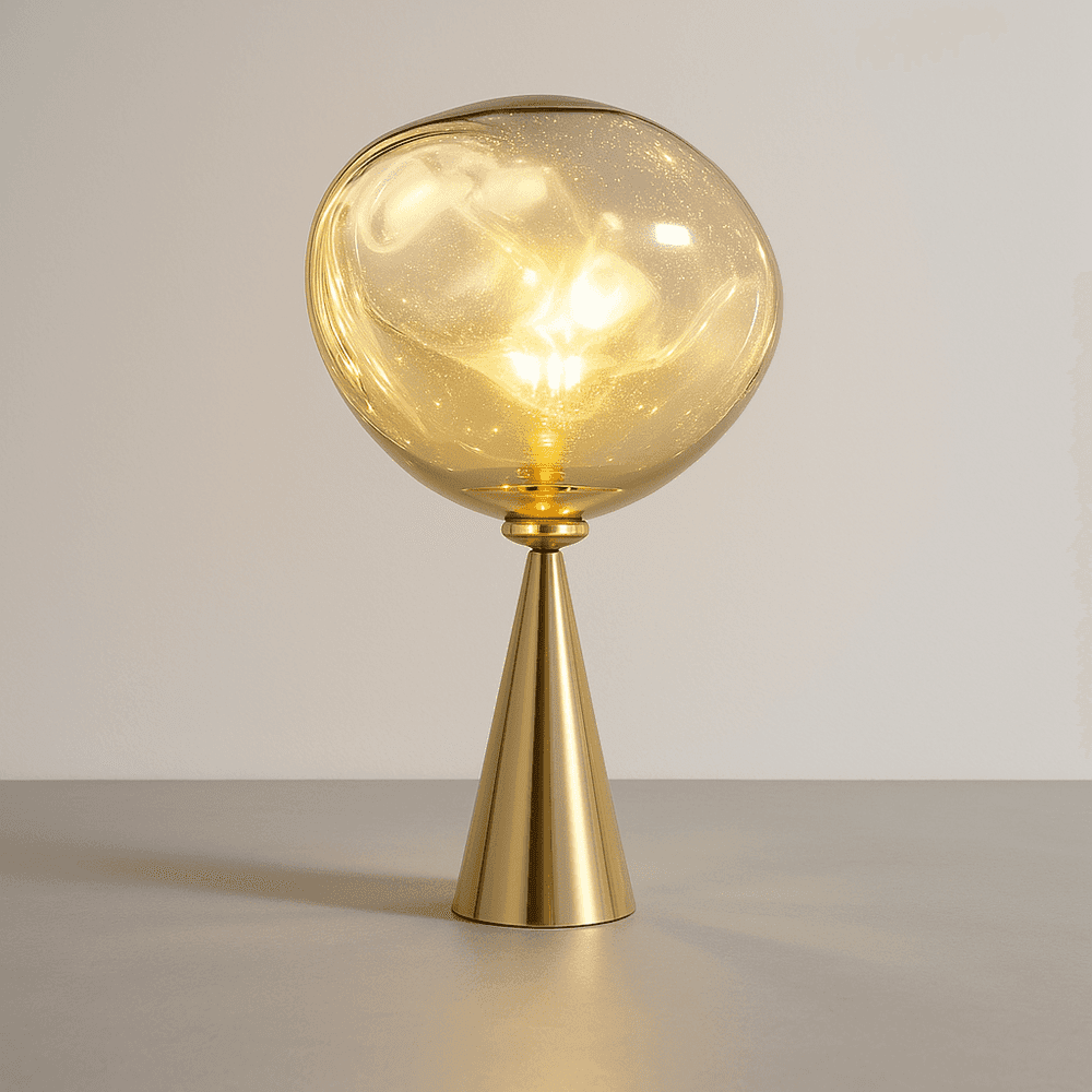 LavaGlow | Elegant Distorted Glass Modern Table Lamp for Living Room 5