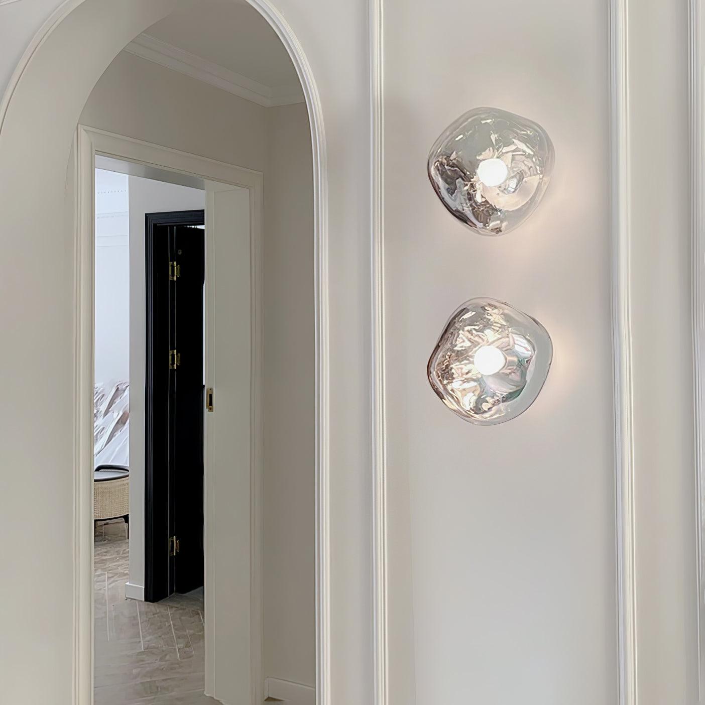 Freyza | Applique murale d’intérieur en verre ambré Auden – chambre, salon