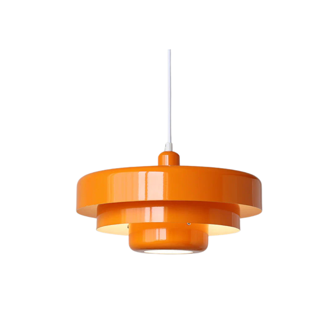 Layered Hanging Lamp | Geometric Pendant Light with Adjustable Suspension | Modern Kitchen Lighting for Stylish Interiors 1