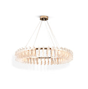 Freyza | Ulcarir Luxury Leaf Glass Chandelier – Dining Room Living Room