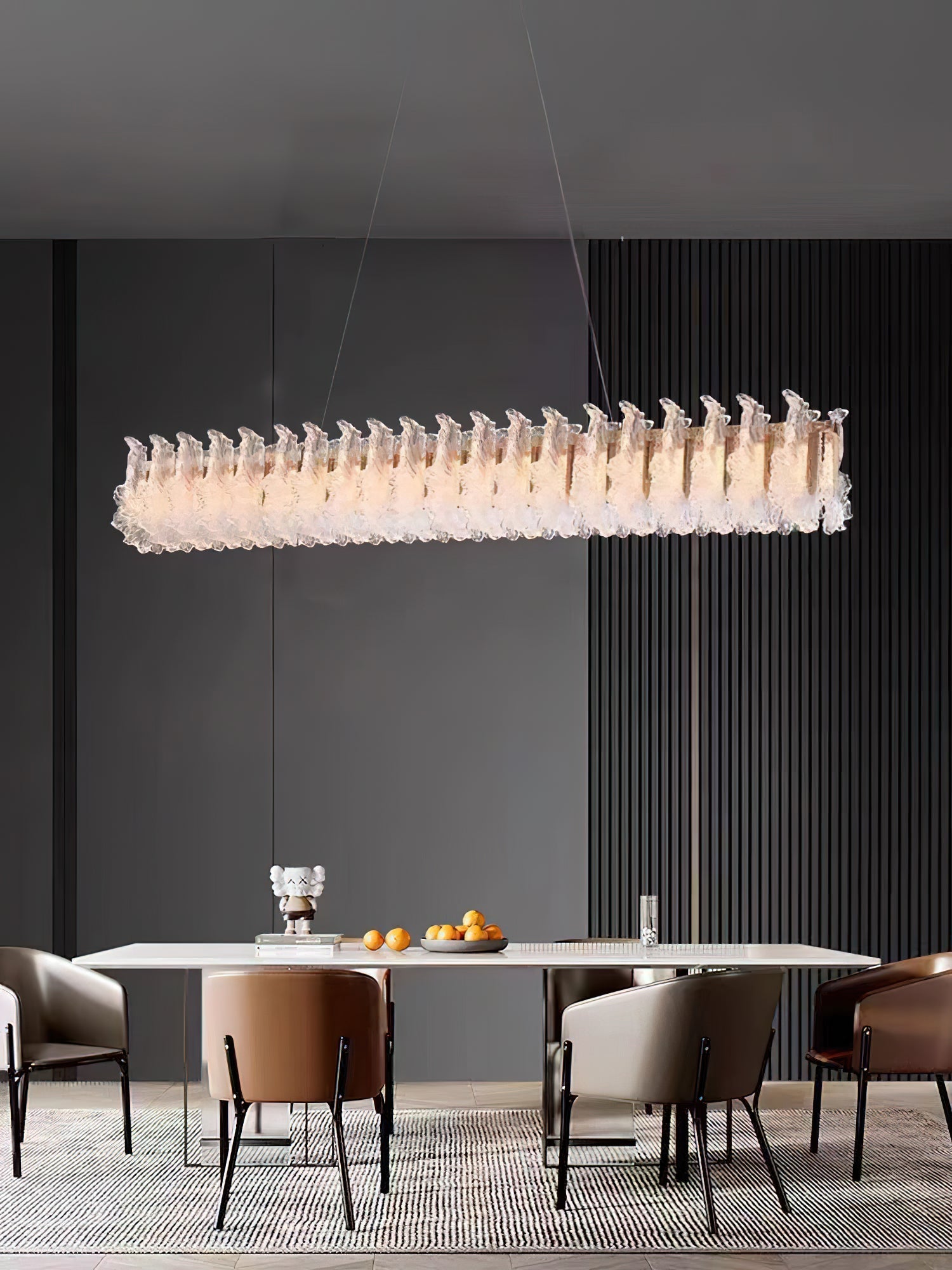 Freyza | Ulcarir Luxury Leaf Glass Chandelier – Dining Room Living Room