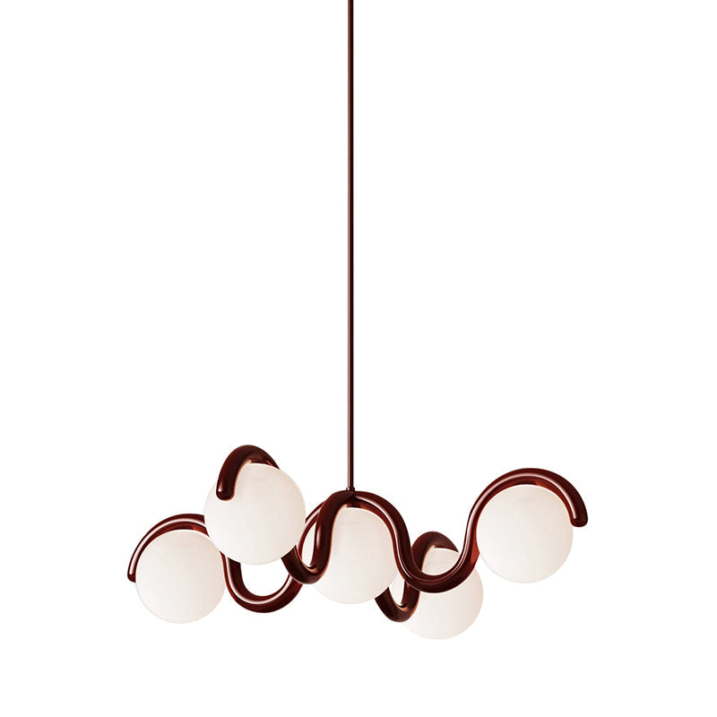 Freyza | Eurvinen Creativity Elegance Brass Glass Chandelier – Dining Room Living Room