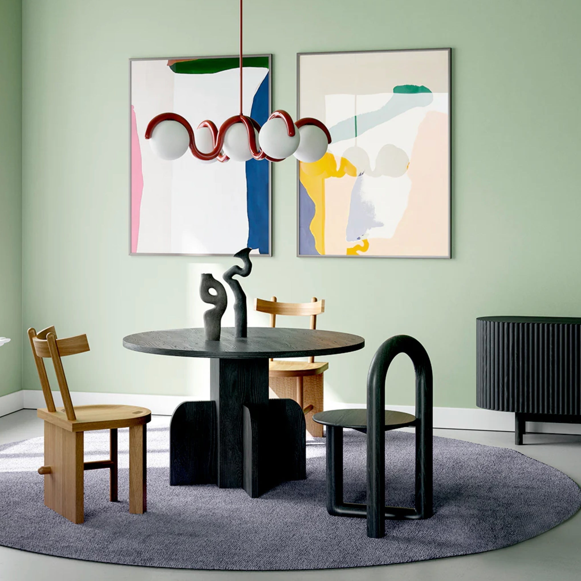 Freyza | Eurvinen Creativity Elegance Brass Glass Chandelier – Dining Room Living Room