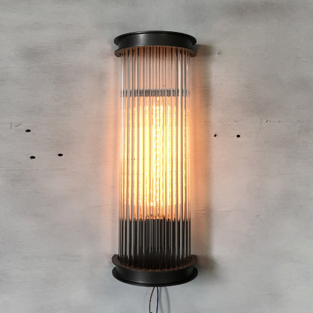 Freyza | Armarila Vintage-Industrielle Kristall-Wandleuchte – Industrielles Schlafzimmer und Flur