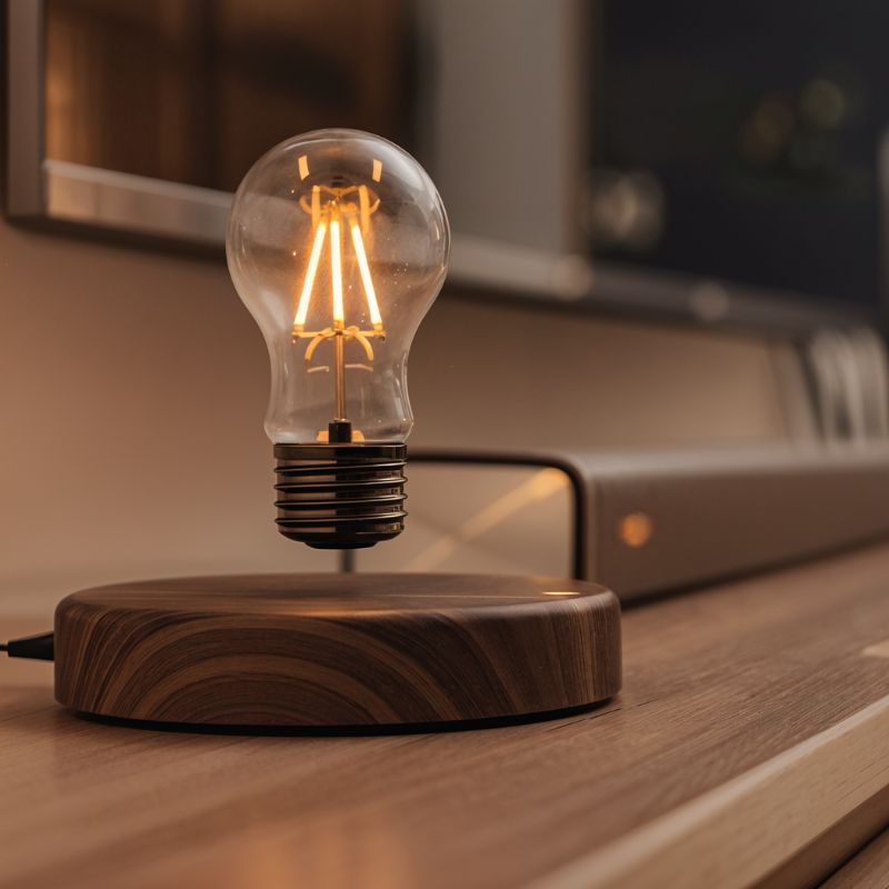 Levitas | Stylish Modern Levitating Table Lamp with Warm LED Light 3