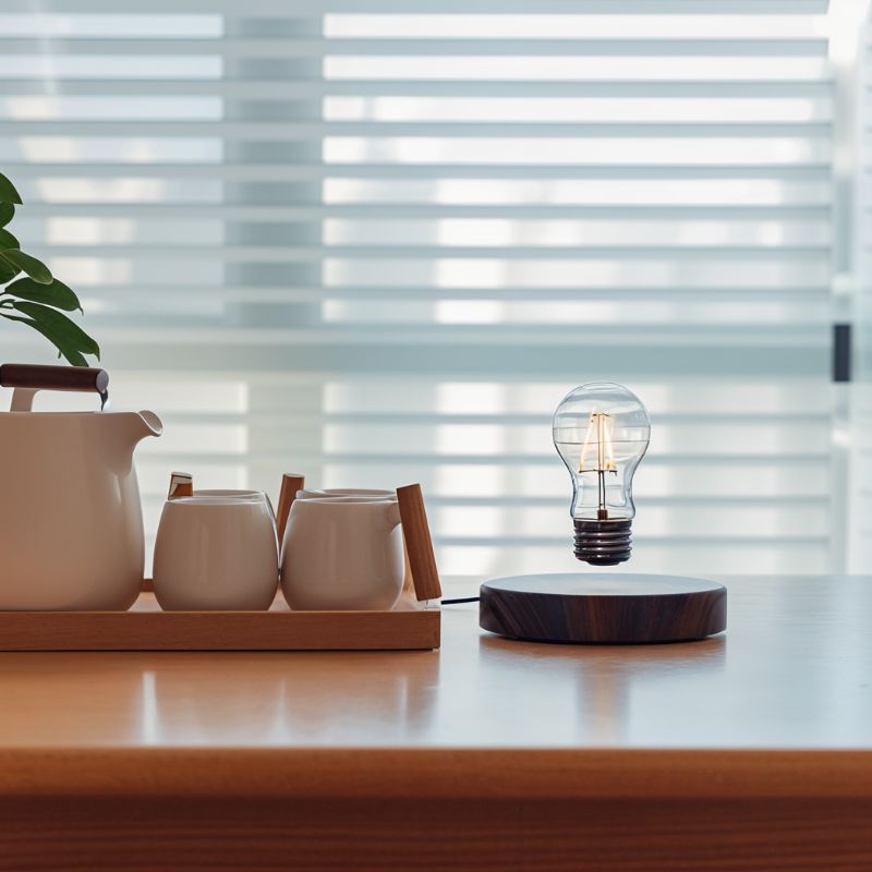 Levitas | Stylish Modern Levitating Table Lamp with Warm LED Light 6
