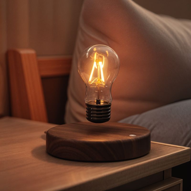 Levitas | Stylish Modern Levitating Table Lamp with Warm LED Light 7