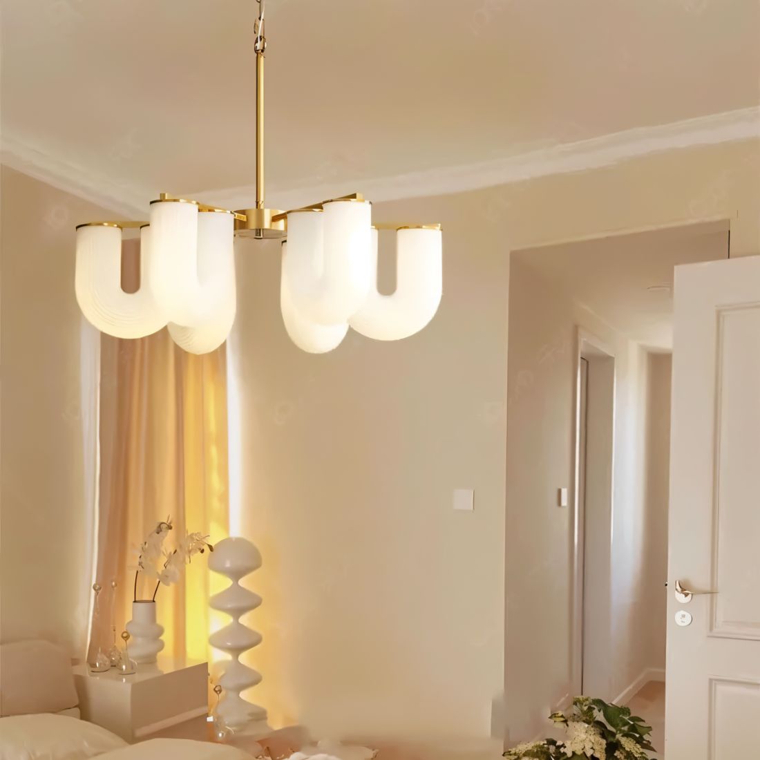 Freyza - Elegant Gold Modern Chandelier Light for Dining Room
