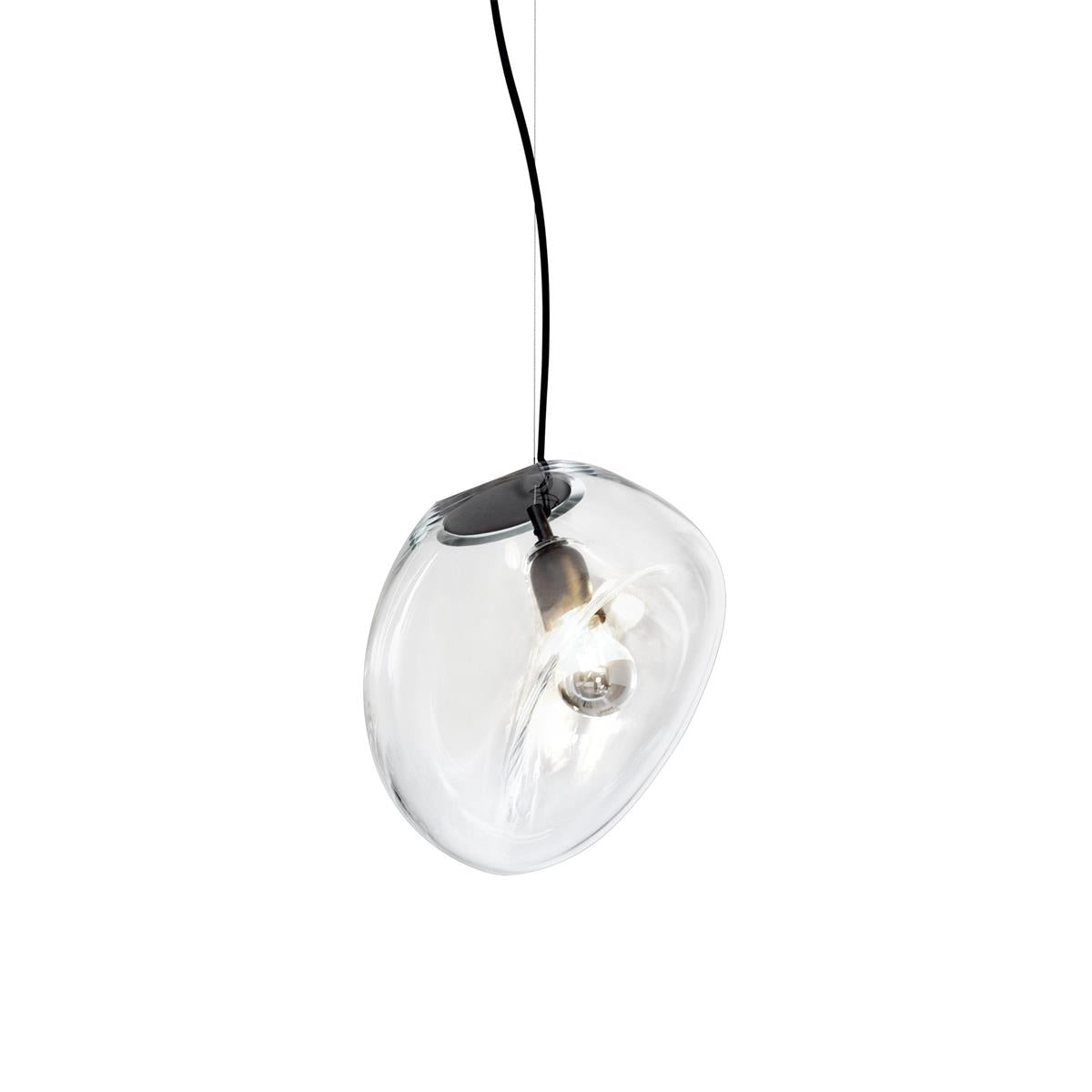 Freyza | Lymara Black Glass Black Glass Pendant Light – Kitchen Dining Room