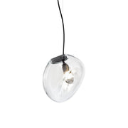Freyza | Lymara Black Glass Black Glass Pendant Light – Kitchen Dining Room