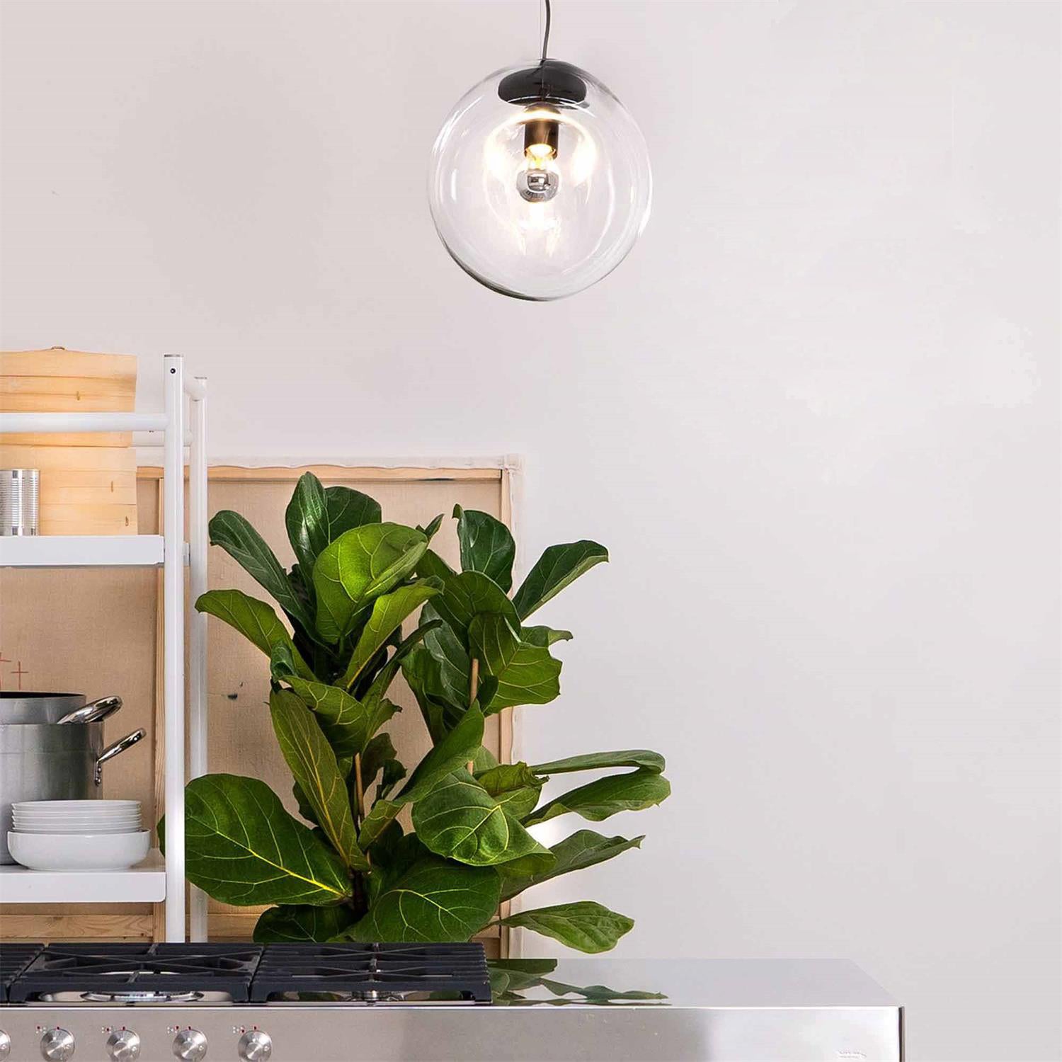 Freyza | Lymara Black Glass Black Glass Pendant Light – Kitchen Dining Room