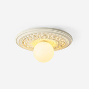 Freyza | Plafonnier vintage encastré sculpté Ivorelle – Chambre, couloir, cuisine vintage