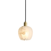 Freyza | Olraeos Brass Alabaster Brass Pendant Light – Kitchen Dining Room