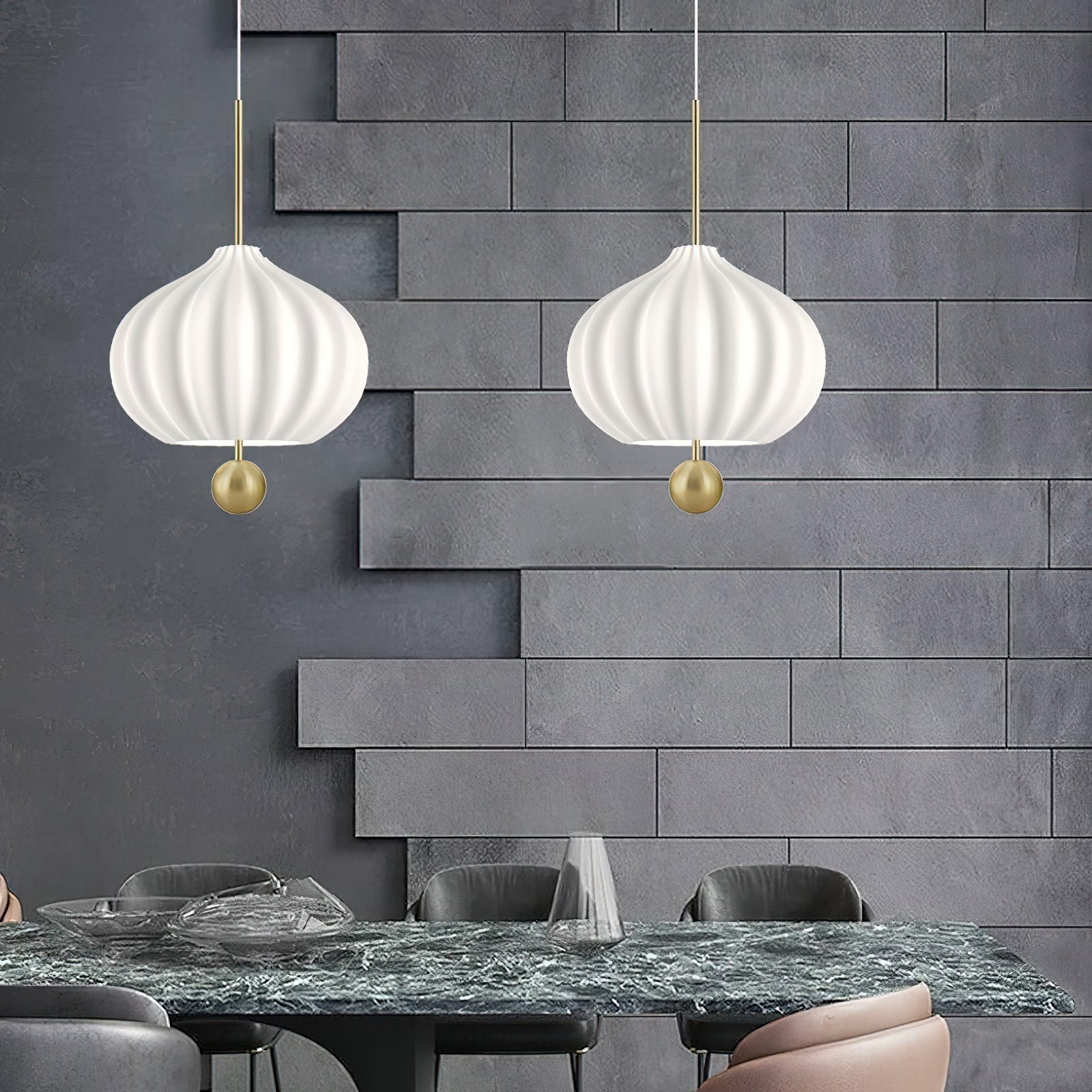 Freyza | Suspension en verre Zamarir – Luminaire suspendu en verre pour cuisine et salle à manger