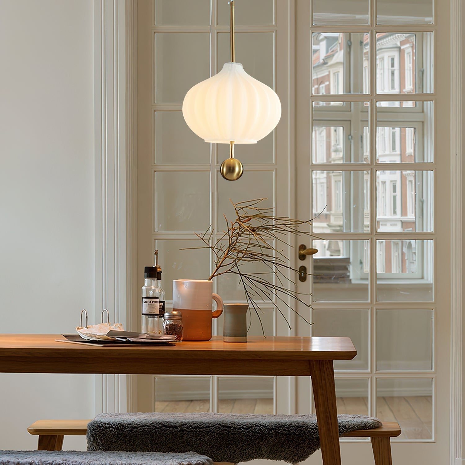 Freyza | Suspension en verre Zamarir – Luminaire suspendu en verre pour cuisine et salle à manger