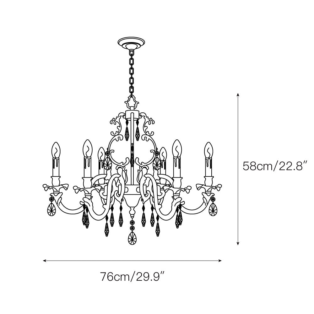 Freyza | Olrinila Postmodern Luxury Brass Crystal Chandelier – Modern Dining Room Living Room