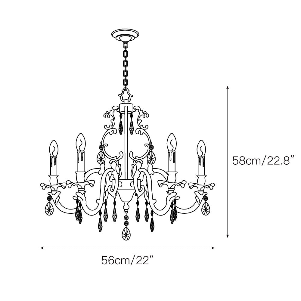 Freyza | Olrinila Postmodern Luxury Brass Crystal Chandelier – Modern Dining Room Living Room