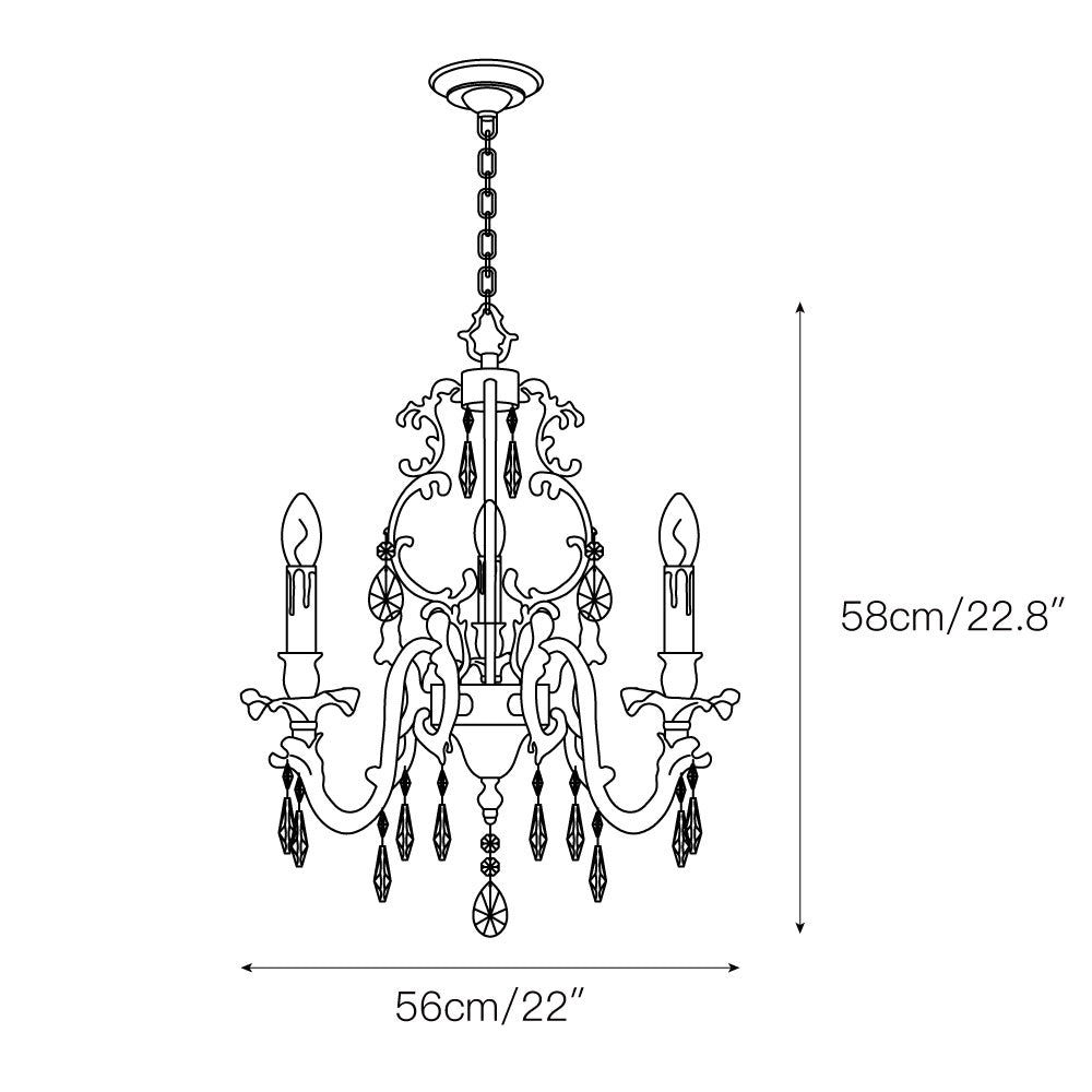 Freyza | Olrinila Postmodern Luxury Brass Crystal Chandelier – Modern Dining Room Living Room