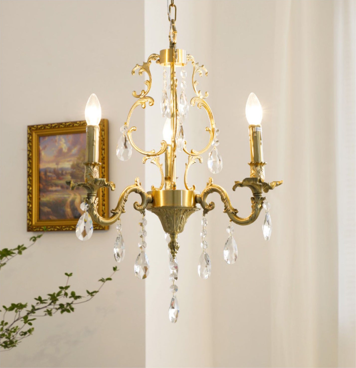Freyza | Olrinila Postmodern Luxury Brass Crystal Chandelier – Modern Dining Room Living Room