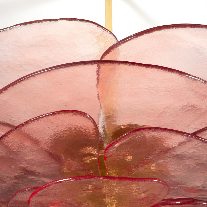 Freyza | Evvinora Leaf Layered Glass Chandelier – Dining Room Living Room
