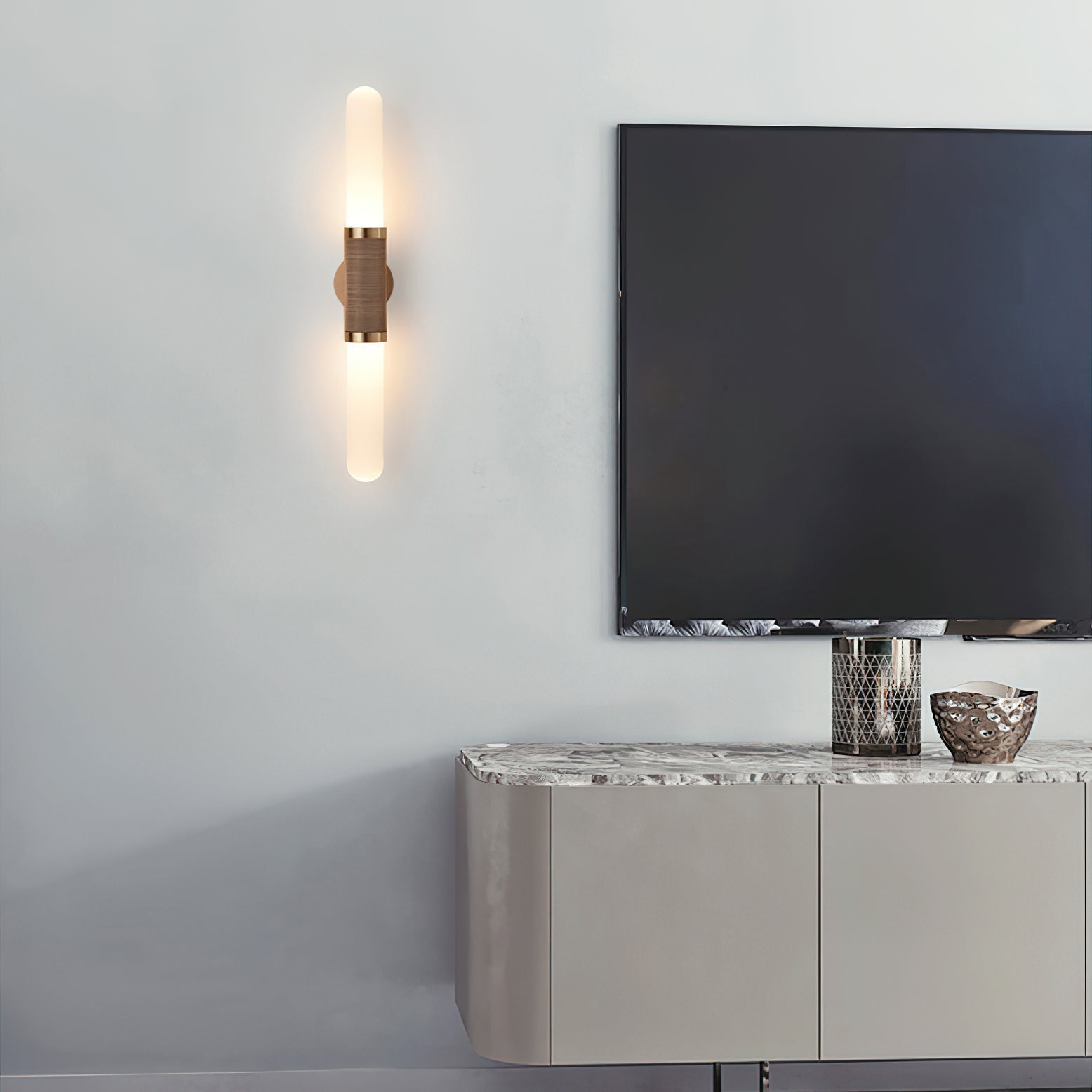 Freyza | Avaros Wandleuchte mit Glasschirm – Schlafzimmer, Flur