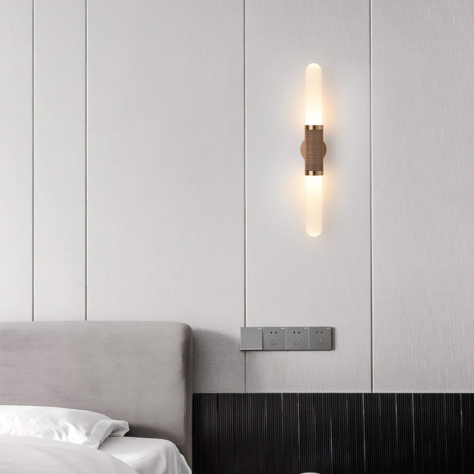 Freyza | Avaros Wandleuchte mit Glasschirm – Schlafzimmer, Flur