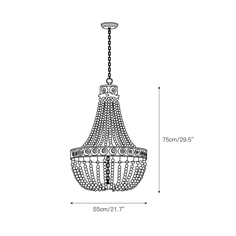 Freyza | Ulvararis Postmodern Luxury Wood Chandelier – Modern Dining Room Living Room