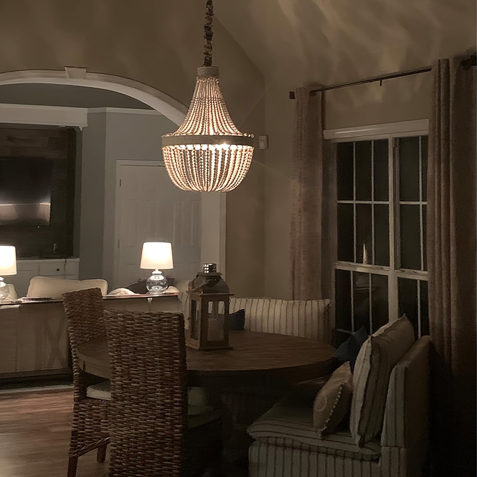 Freyza | Ulvararis Postmodern Luxury Wood Chandelier – Modern Dining Room Living Room