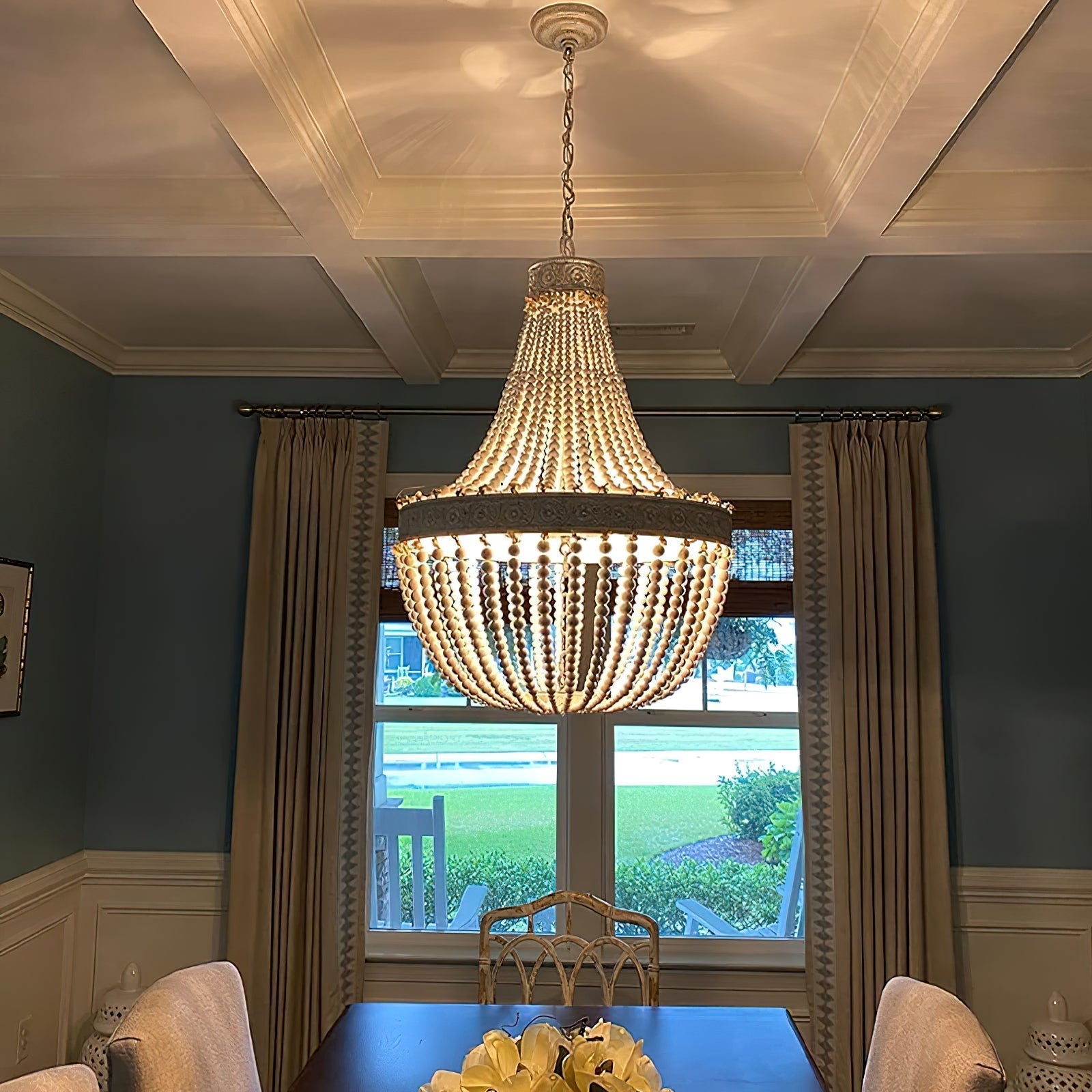 Freyza | Ulvararis Postmodern Luxury Wood Chandelier – Modern Dining Room Living Room
