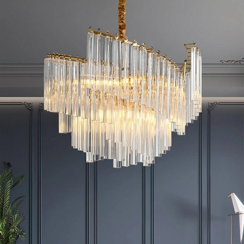 Freyza - Elegant Luxurious Copper Framed Chandelier
