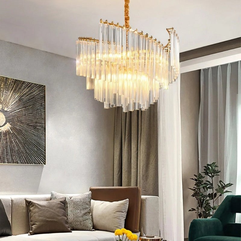 Freyza - Elegant Luxurious Copper Framed Chandelier