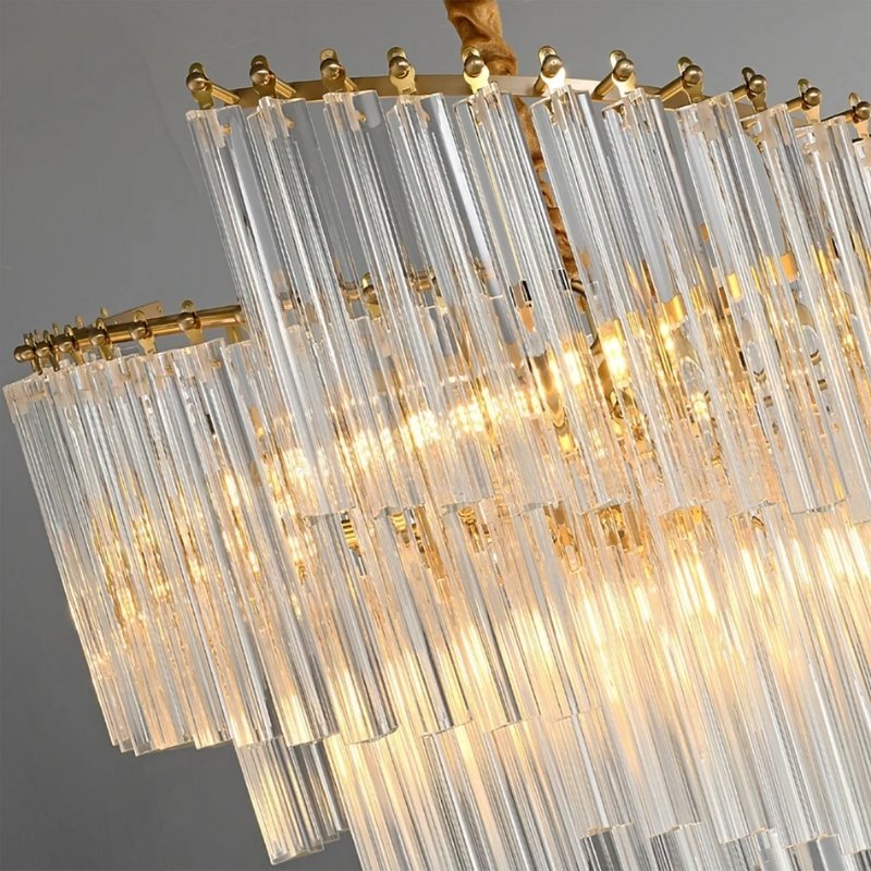 Freyza - Elegant Luxurious Copper Framed Chandelier