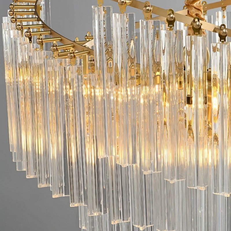 Freyza - Elegant Luxurious Copper Framed Chandelier