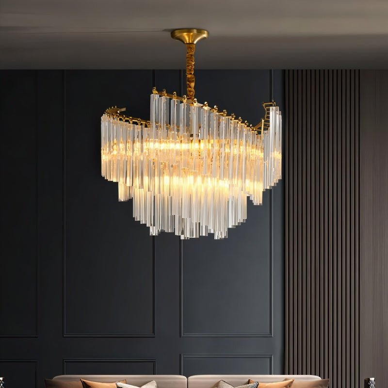 Freyza - Elegant Luxurious Copper Framed Chandelier