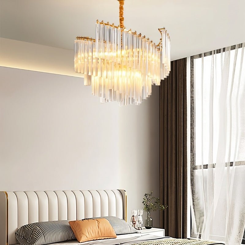 Freyza - Elegant Luxurious Copper Framed Chandelier