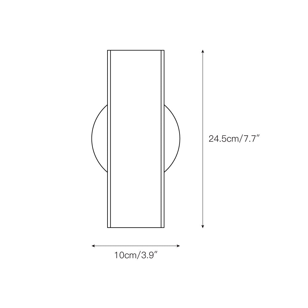 Applique murale en plastique Freyza | Ivsileth – chambre, couloir