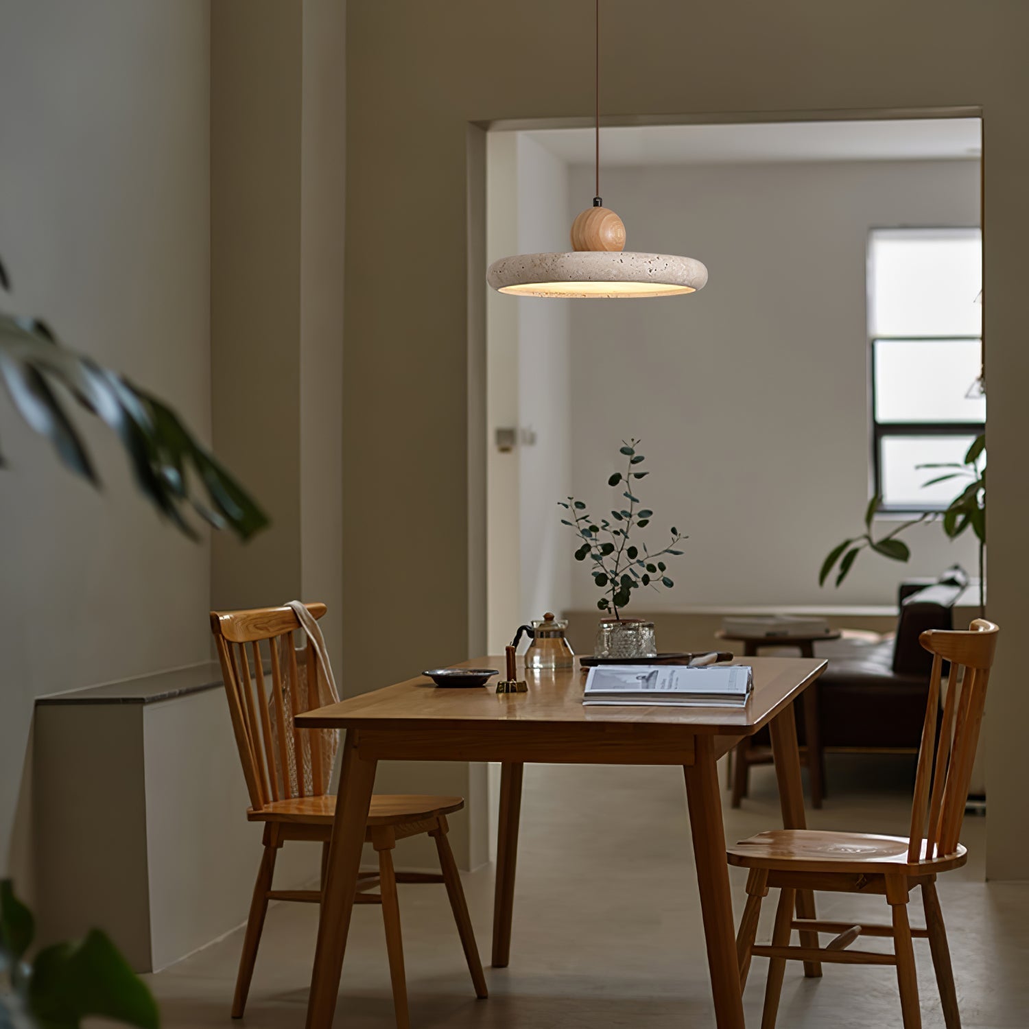 Freyza | Suspension en opale de bois – Cuisine et salle à manger