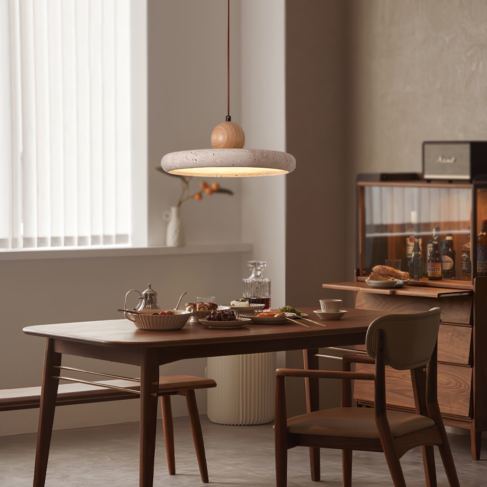 Freyza | Suspension en opale de bois – Cuisine et salle à manger