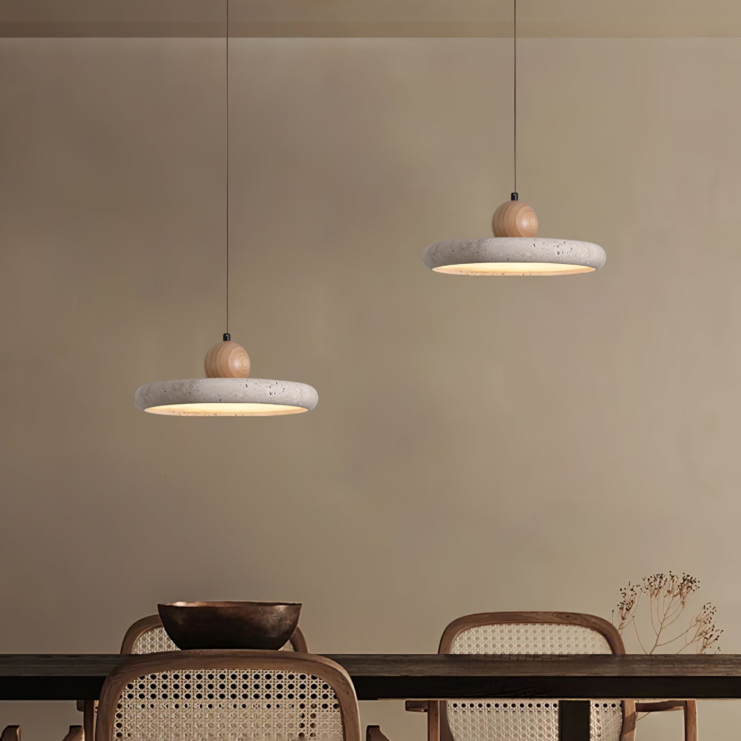Freyza | Suspension en opale de bois – Cuisine et salle à manger