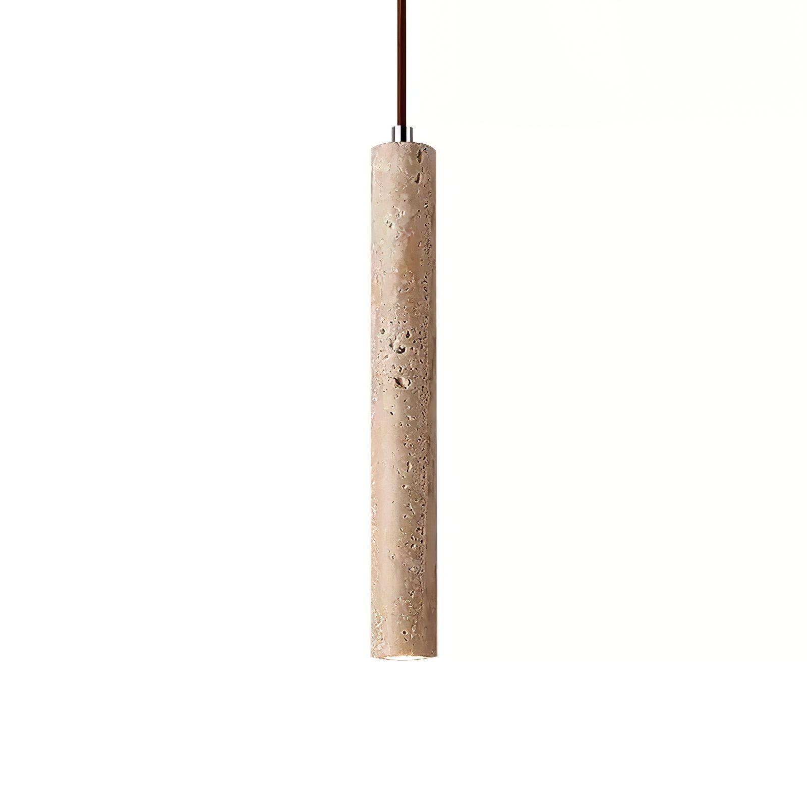 Suspension cylindrique en travertin Freyza | Olvynarae – Cuisine et salle à manger
