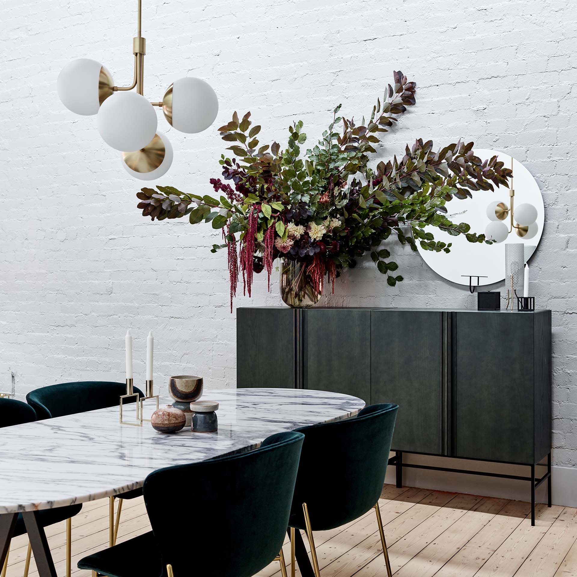 Freyza | Uzorus Art Bouquet Glass Chandelier – Dining Room Living Room
