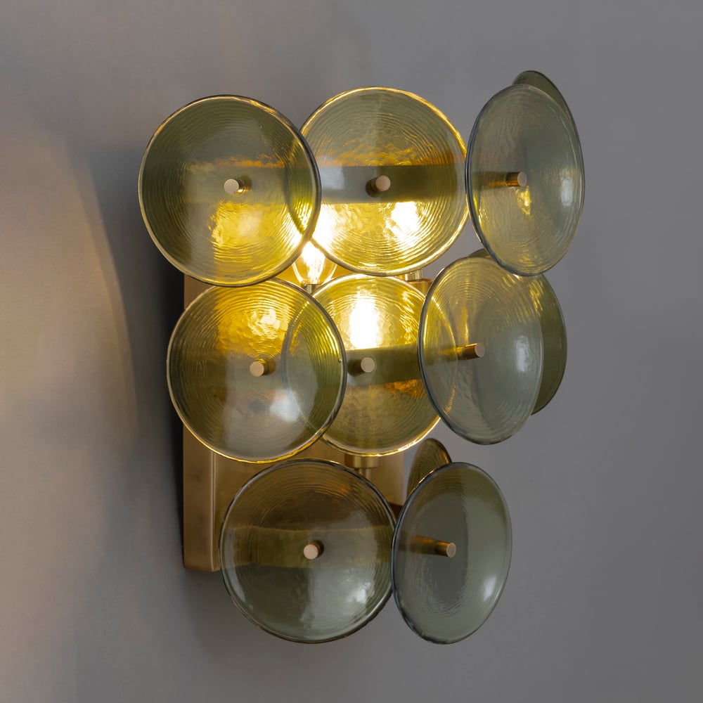 Freyza | Applique murale Aurora en verre – Luminaire mural vintage pour chambre et couloir