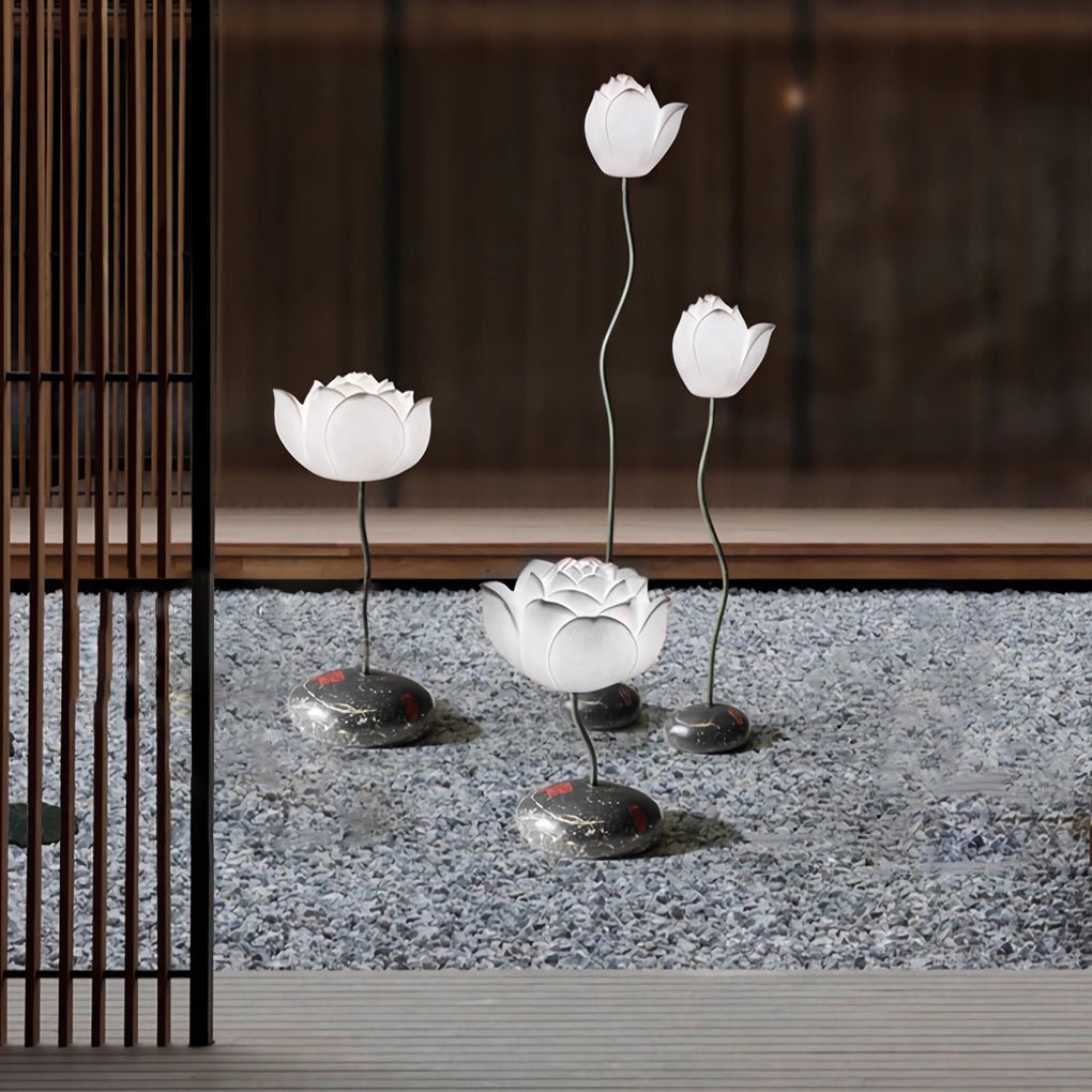 LotusGlow | Artistic Modern Floor Lamp with LED Lotus Design 2