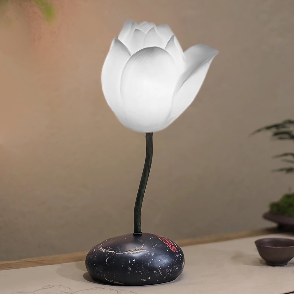 LotusGlow | Artistic Modern Floor Lamp with LED Lotus Design 3