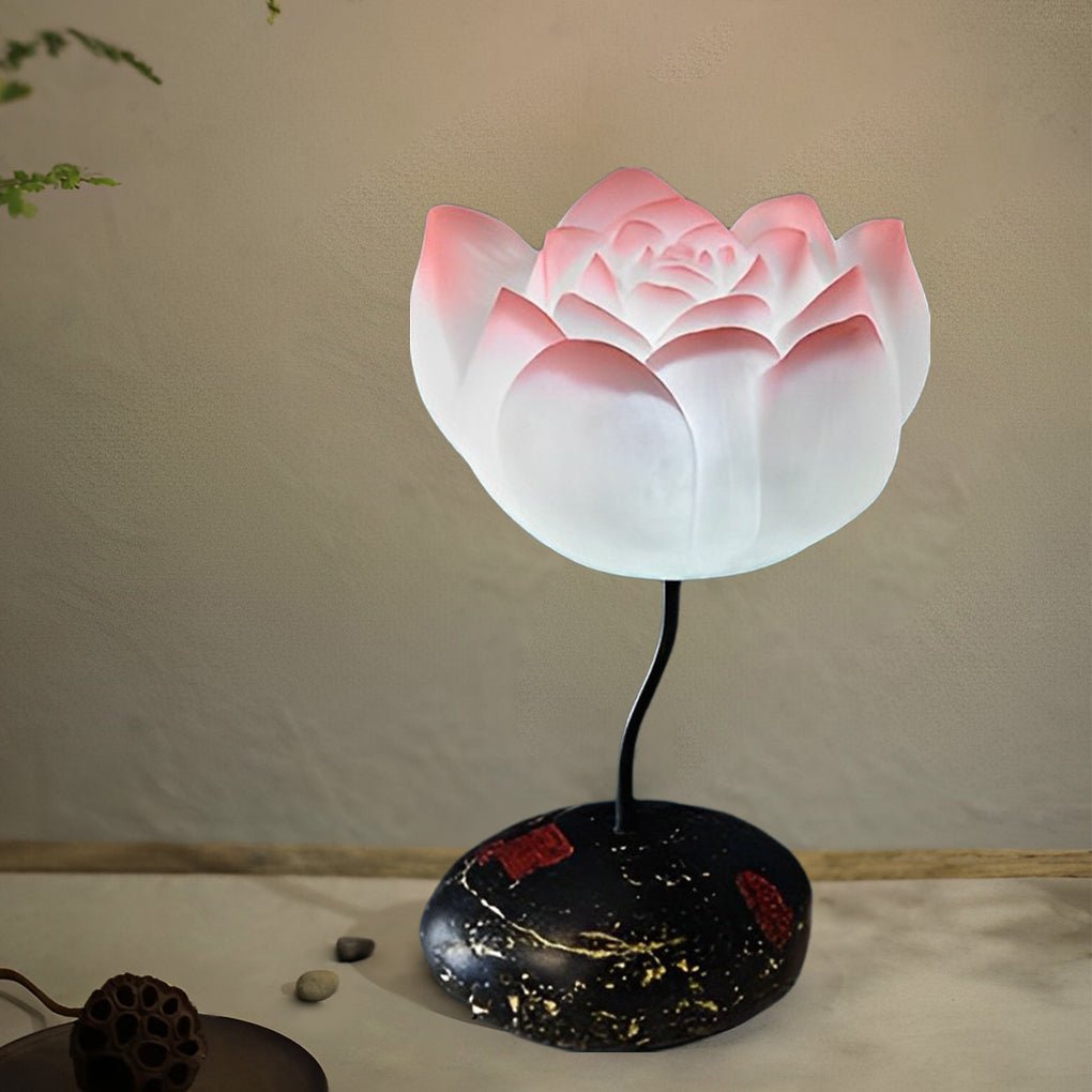 LotusGlow | Artistic Modern Floor Lamp with LED Lotus Design 5